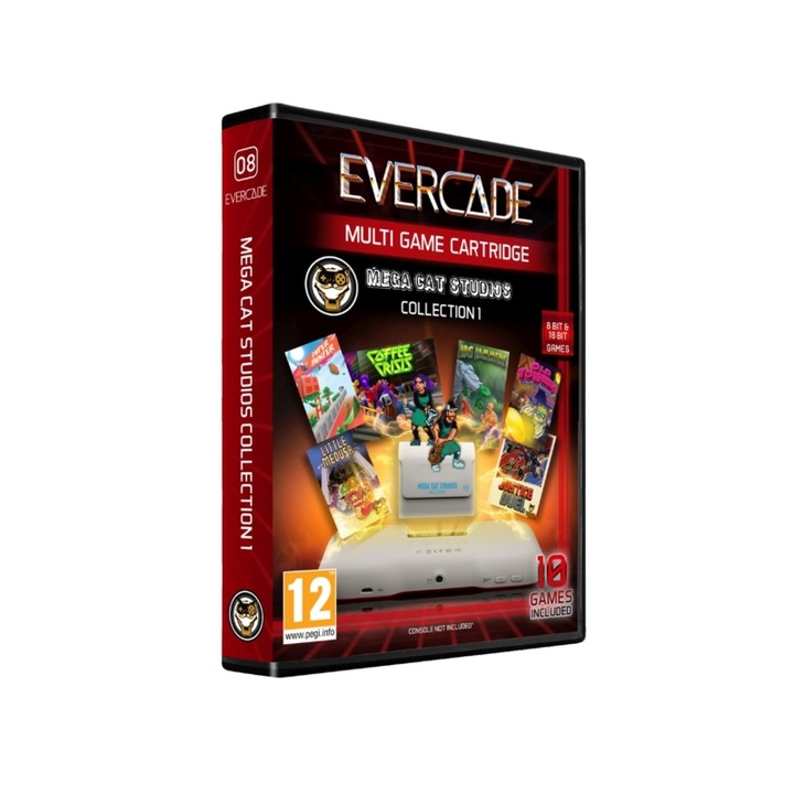 Мулти гейм касета, Evercade #08, Mega Cat Studios Collection 1, 10в1, Ретро