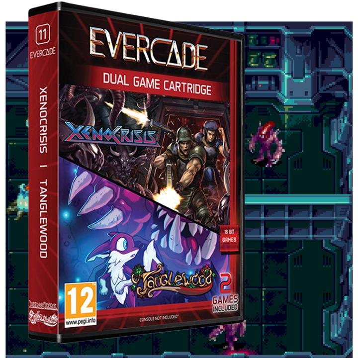 Игра Evercade #11, Xeno Crisis и Tanglewood, 2в1, ретро, мултиплеър