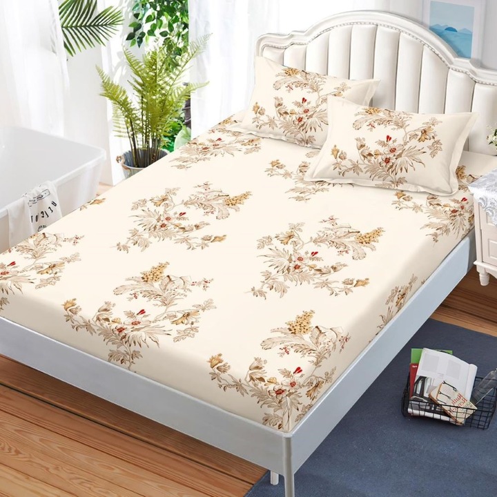 Ágynemű gumival + 2 párnahuzat, 180/200, Casa de Vis, G-206