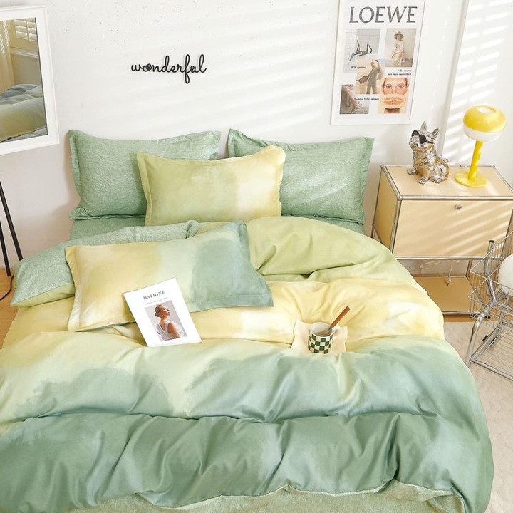 Dupla ágyneműgarnitúra, 6 részes, szatén pamut, 220 x 230 cm, tarka, Casa de Vis, R60-541