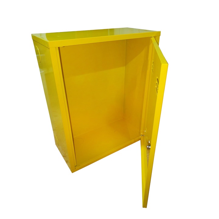 Газомерна кутия RTM жълта от ламарина 600 x 500 x 250 mm