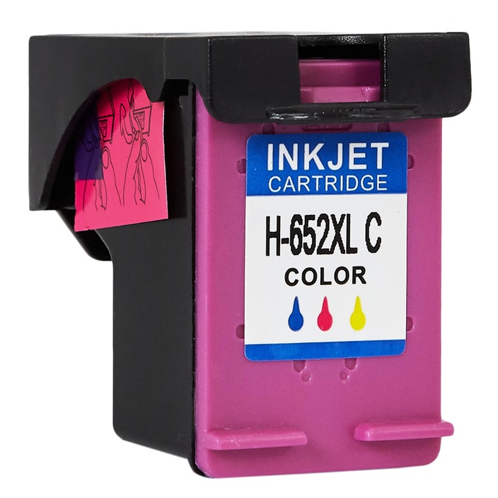 Cartus de cerneala pentru HP 652 XL (F6V24AE), Multicolor