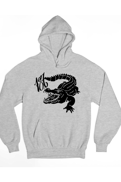 187 Strassenbande fekete krokodil pulóver, Szürke