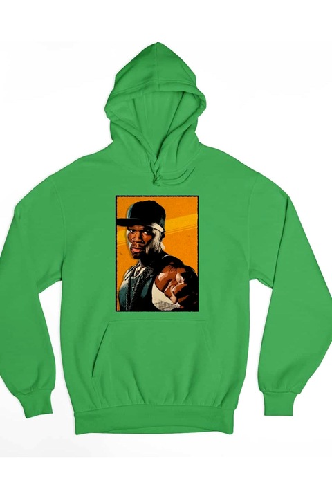 Hanorac portret rapper imagine 50 de cenți, Verde