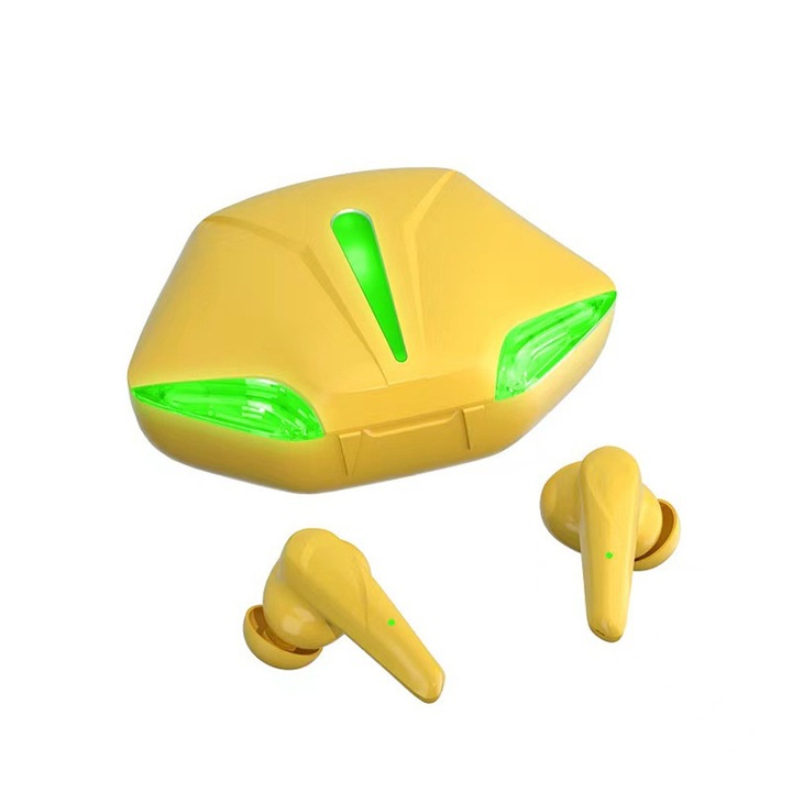 Gamer headset X16PRO citromsárga CL-0010