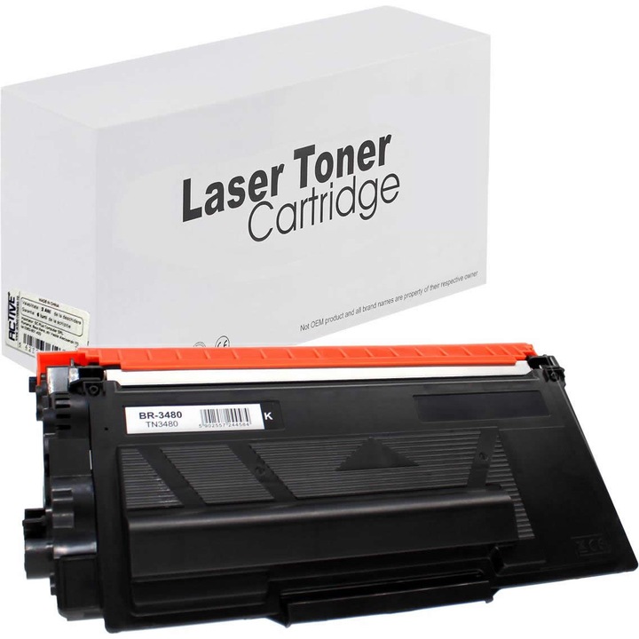 Cartus toner ACTIVE compatibil imprimanta laser Brother TN3480, 8000pag, negru