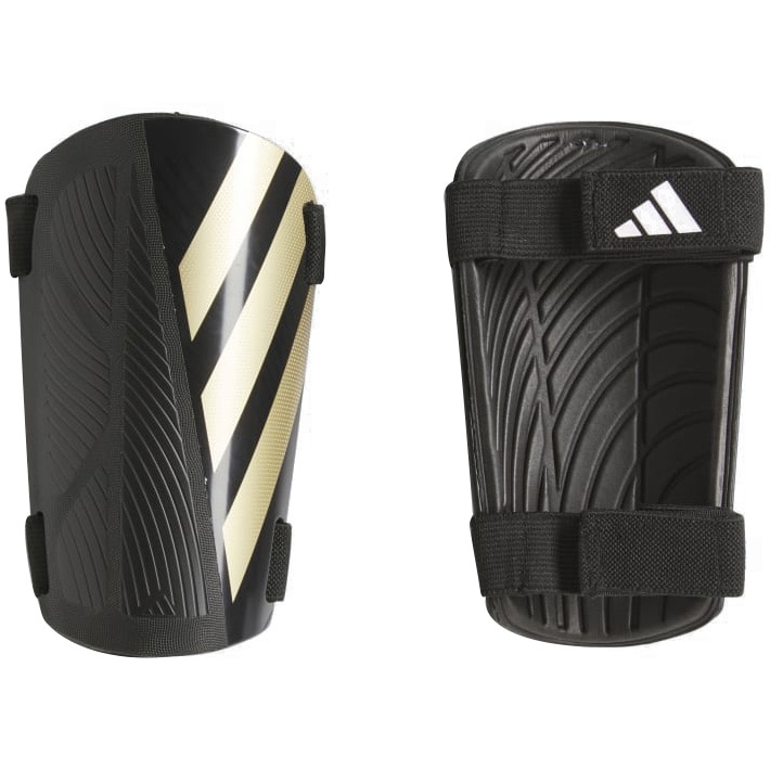 Aparatori fotbal Adidas Tiro Training, marime XL, negru/auriu