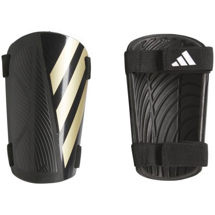 Aparatori fotbal Adidas Tiro Training, marime M, negru/auriu