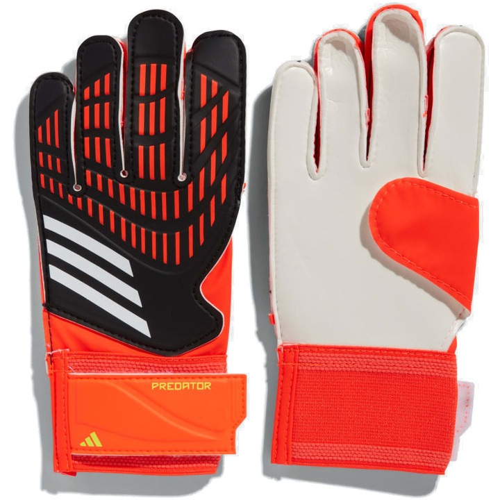 Вратарски ръкавици Adidas Predator Training, За деца, Размер 6, Черен/Червен