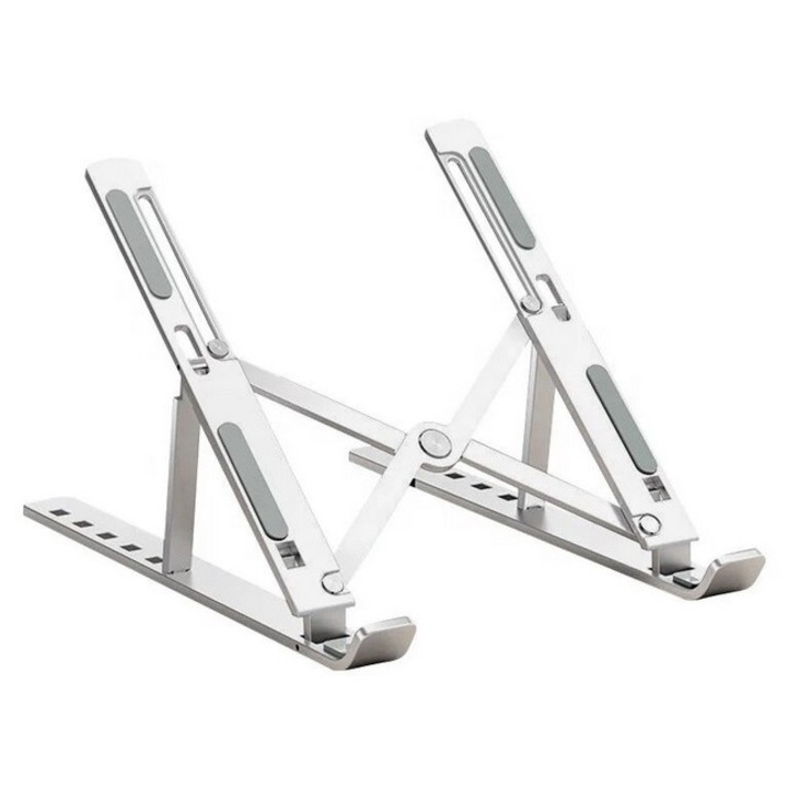 Suport pentru Laptop cu Baza Pliabila, Unghi Reglabil, Ajustabil pe 6 Trepte, DAVIDAMI CONCEPT® din Aluminiu Premium pentru Notebook si Tableta de 11"-18" inch