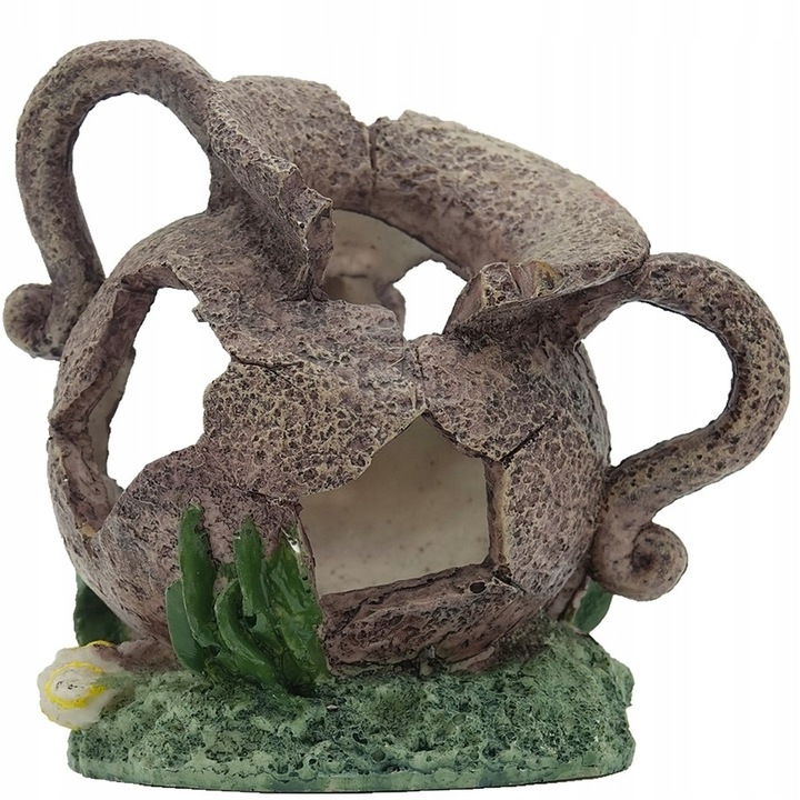 Decoratiune acvariu, Aqua Nova, Ceramica, 15 x 10 x 14 cm, Multicolor