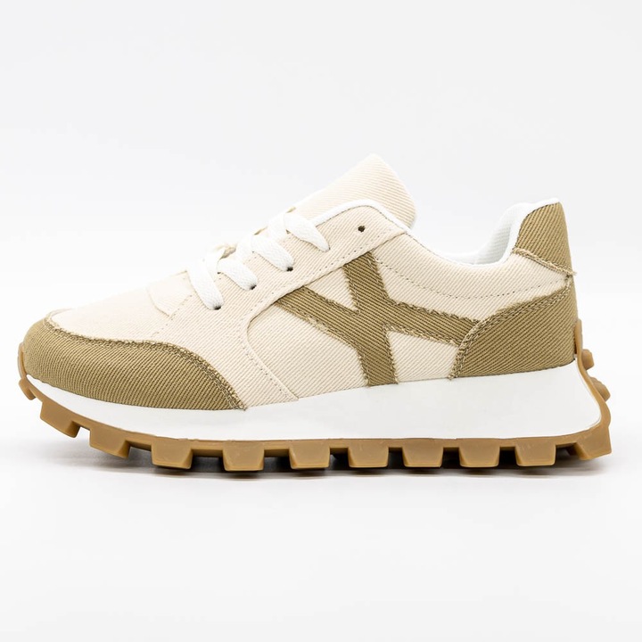 Sneakers Dama 3B51 01 BEIGE MEI23`, Bej