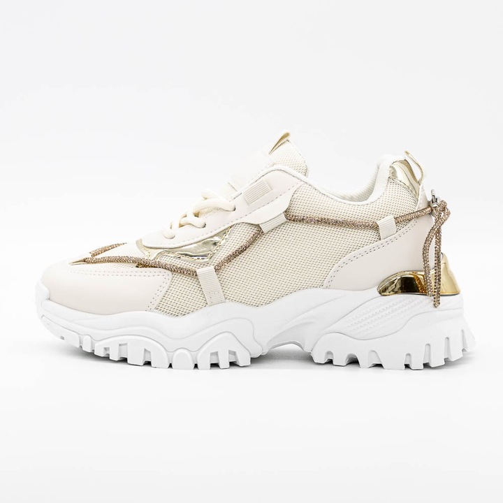 Sneakers Dama 3B25 04 BEIGE MEI, Bej