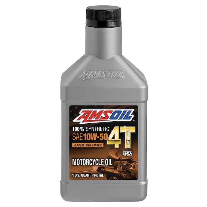 Ulei Motor Moto, 4T, Amsoil 10W-50 Synthetic 4T Performance, 0.946L