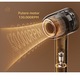 Uscator de par Dreame Miracle AHD9, 1600W, viteza aer max.70m/s, 2 trepte flux aer, 4 setari temperatura, 5 accesorii incluse, maro/auriu