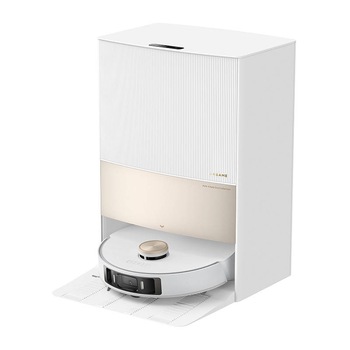 Aspirator ultra robot Dreame L20, putere de aspirare 7000 Pa, timp de functionare 260 de minute, rezervor de apa de 80 ml, rezervor de praf de 300 ml, alb