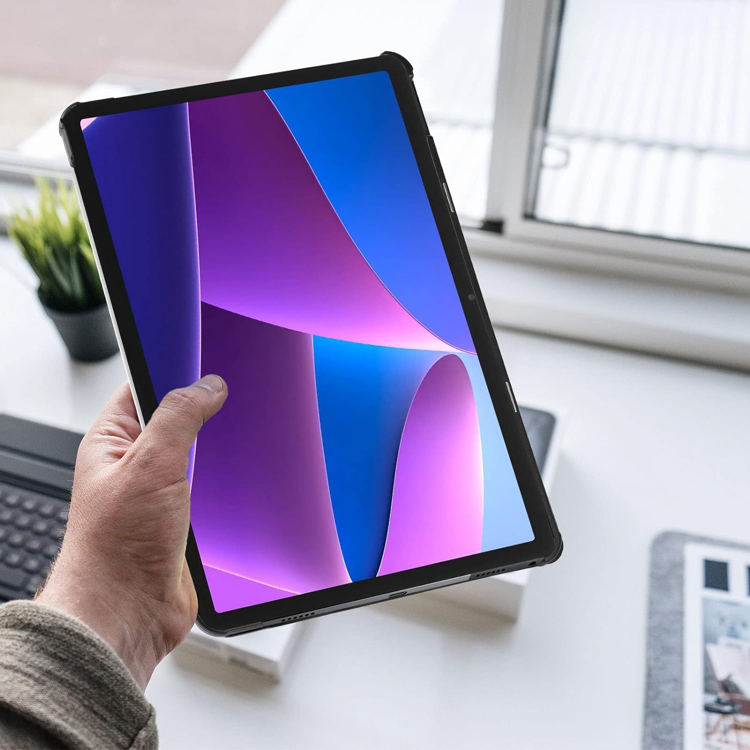 Калъф за таблет Lenovo Tab M10 Plus (3-то поколение), 10,6 инча, черен ...