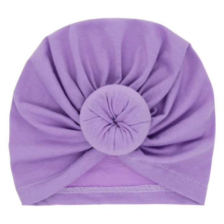 Turban bebelusi din bumbac Drool, Mov