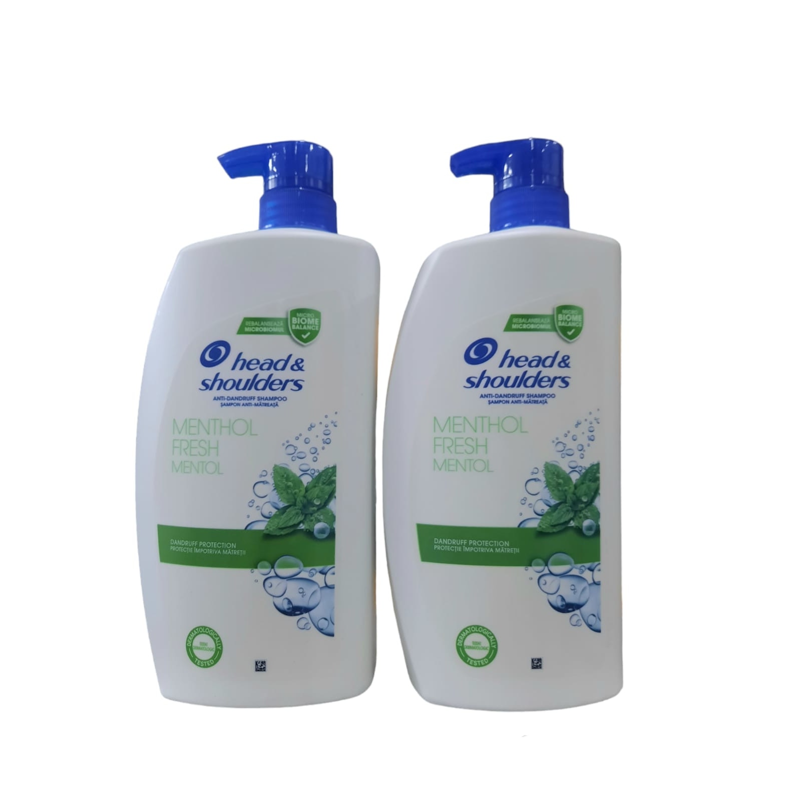 Опаковка: 2 x Head&Shoulders Ментолов шампоан против пърхот с помпичка ...