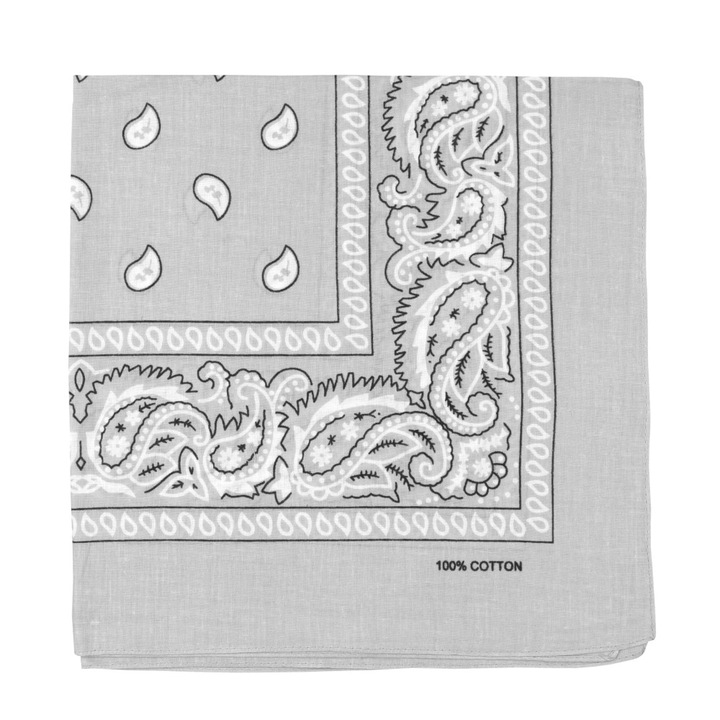 Bandana din bumbac, Aleszale, Gri