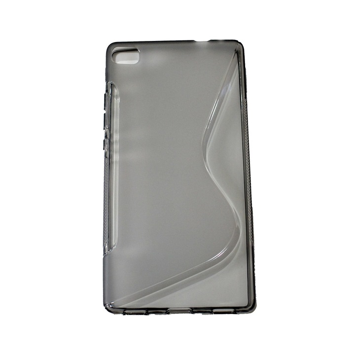 Husa de protectie Compatibila cu Huawei P8 S-line, Grey Gri