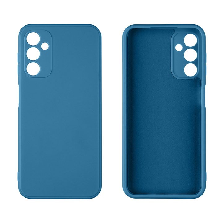Husa telefon TPU Mat OBAL:ME pentru Samsung Galaxy A14 5G, Poliuretan, Albastru inchis