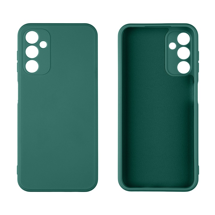 Husa telefon TPU Mat OBAL:ME pentru Samsung Galaxy A14 5G, Poliuretan, Verde inchis