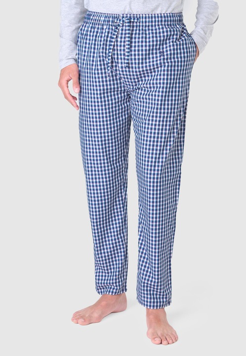Pantaloni Pijama Barbati Lunga Poplin Carouri, 8915-38, 50% Bambus 50% Poliester, 2XL INTL, EL BÚHO NOCTURNO