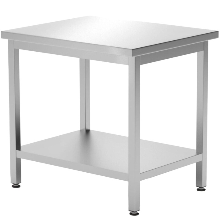 Masa de lucru, Hendi, Inox, 800 x 600 x 850 mm, Argintiu