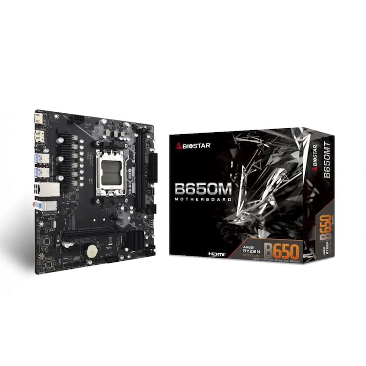 Placa de baza MSI MPG B850I EDGE TI WIFI, Socket AM5, DDR5, Mini-ITX, Negru/Alb