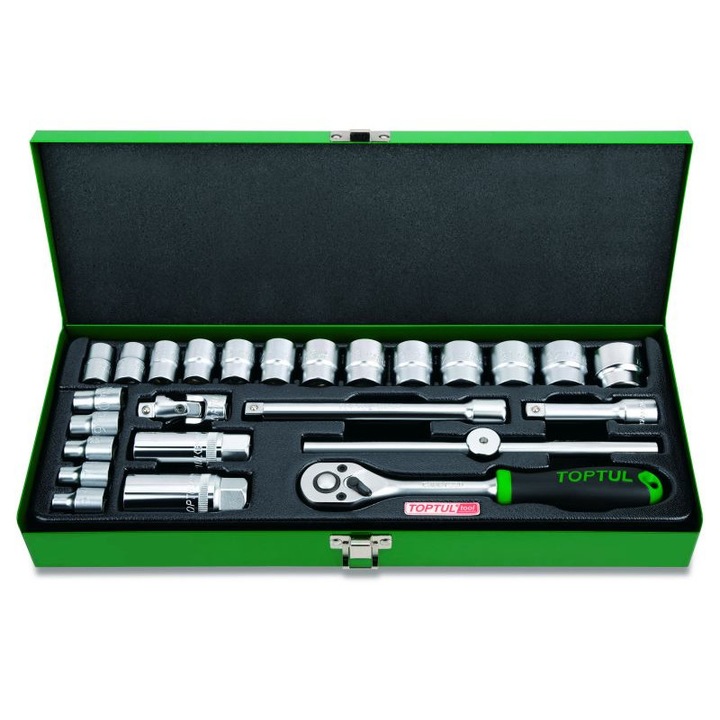 Set de instrumente combinat 25 buc, 3/8 inch, marime tubulara 10.0 mm