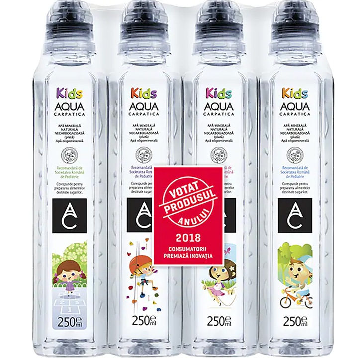 Bax 12 x Apa plata Aqua Carpatica Kids 250ml