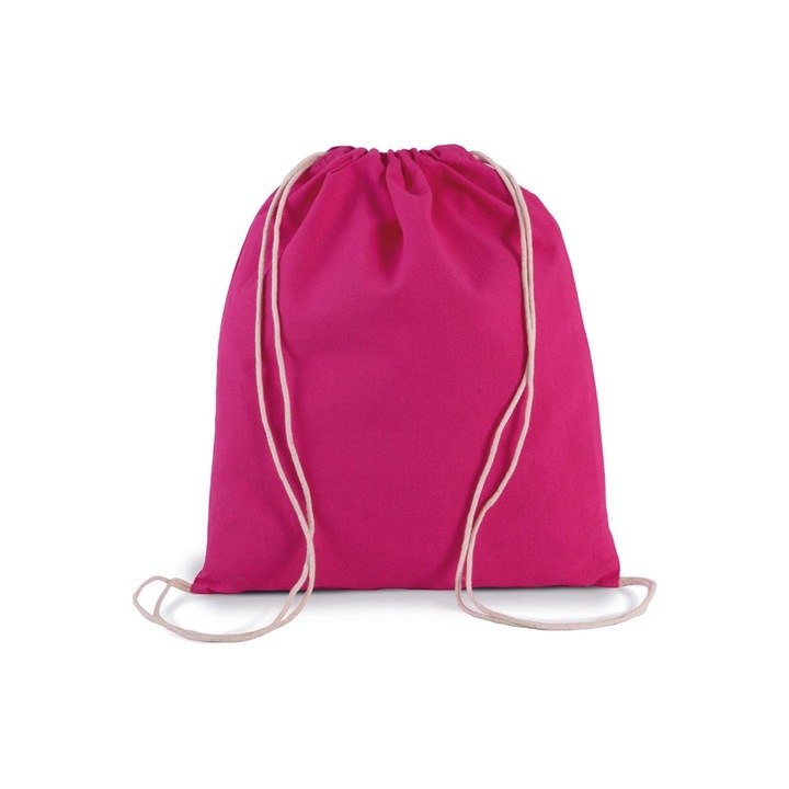 Rucsac de umar cu snur - KI0147, Magenta, 30x36 cm