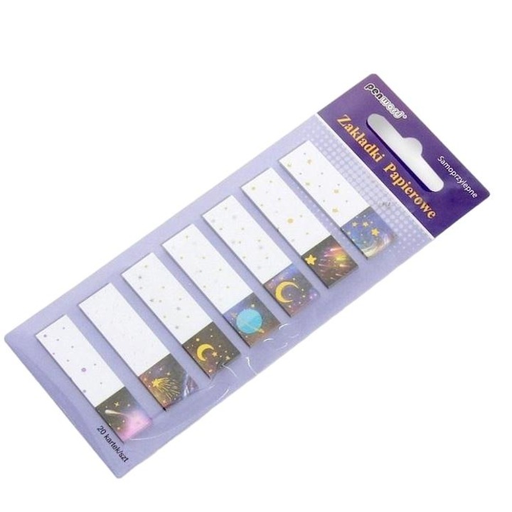 File de indexare, Penword, 12x45mm, 7x20buc, Multicolor