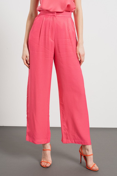 ARMANI EXCHANGE, Magas derekú bő szárú nadrág, Fukszia, L