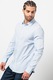 ARMANI EXCHANGE, Риза с принт и класическа яка, Пастелносин