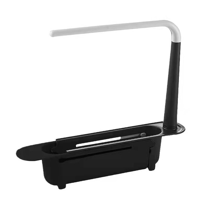 Suport pentru chiuveta, Sunmostar, Plastic, Negru/Alb