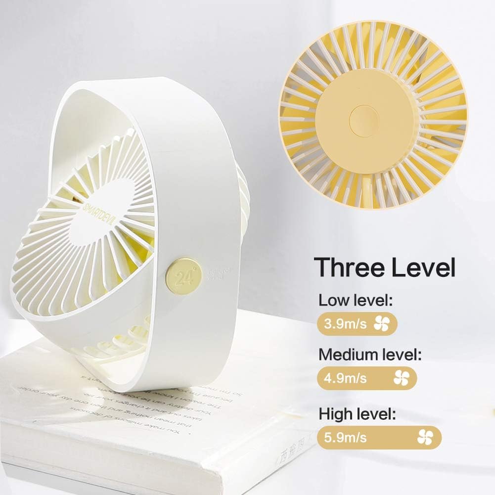 Smartdevil Diffuser Ventilator USB, Smartdevil, 3 viteze, 12,3 cm, Alb - eMAG.ro