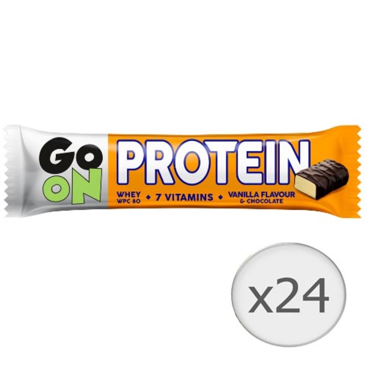 Go On vaníliás protein szelet, 24db