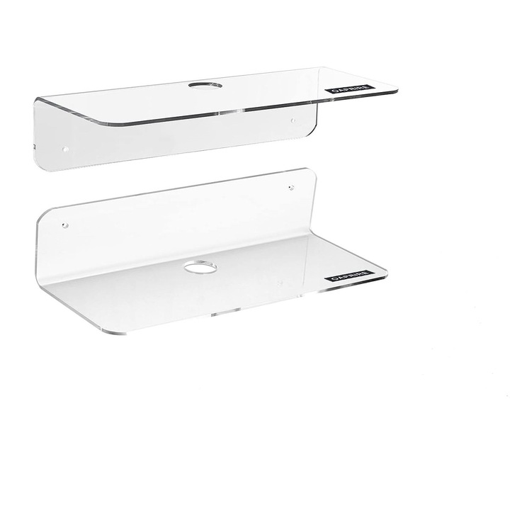 Raft, Oarprire, 2 buc, acril, 23x10 cm, transparente