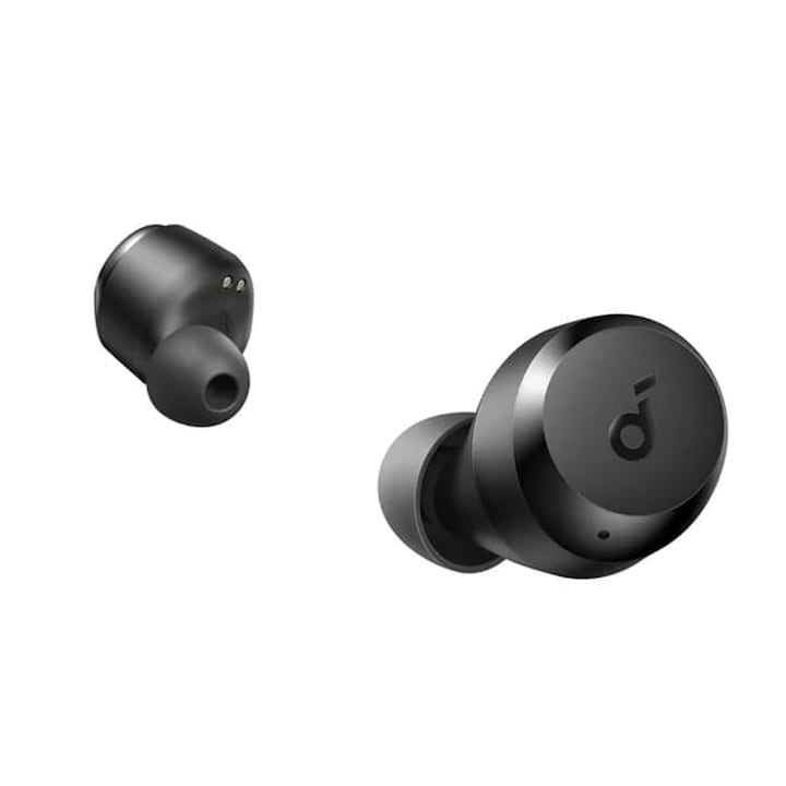 In-Ear vezeték nélküli fülhallgató, mikrofon, R05i, Extra-Bass, IPX5, Bluetooth 5.3 csatlakozás, 10 órás autonómia, tok kábellel, fekete