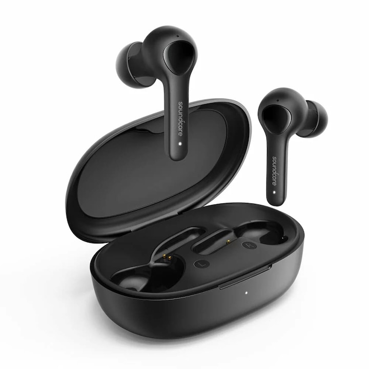 Безжични слушалки за поставяне в ушите, SoundCore, Bluetooth 5.0 свързаност, Life Note, IPX5, 40H автономност, черни