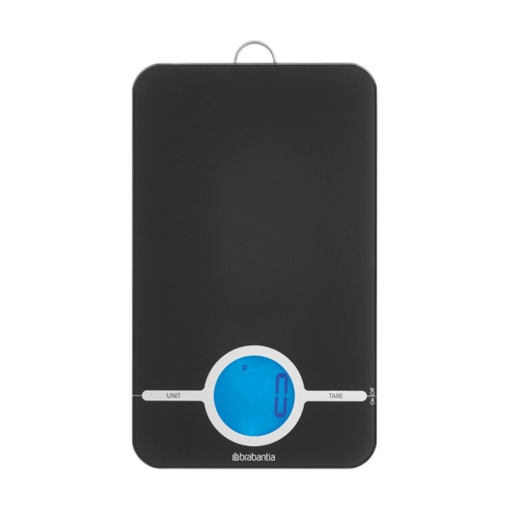 Кухненска везна Brabantia Tasty+ 1001251, До 5 кг, 3x AAA батерии, ТАРА, LCD дисплей, Тъмносив
