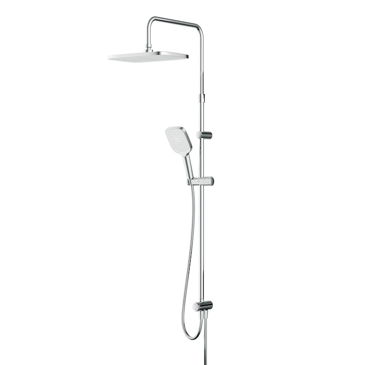 Coloana de dus AM.PM Func F07FA000 rezistent la zgarieturi, functie Rub&Clean, tehnologie Air-in, crom