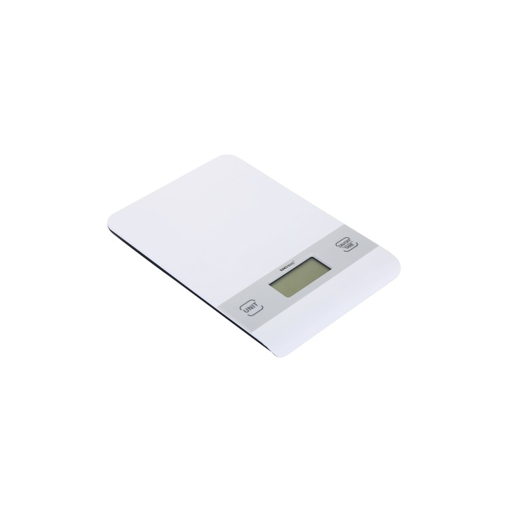 Cantar pentru bucatarie, electric, alb, 5kg, Kinghoff