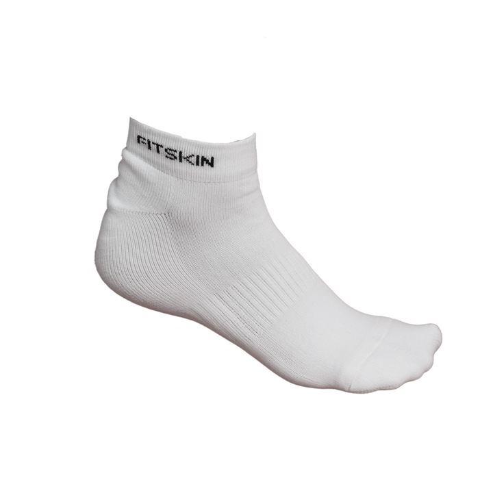 Sosete Scurte Fitskin, Alb