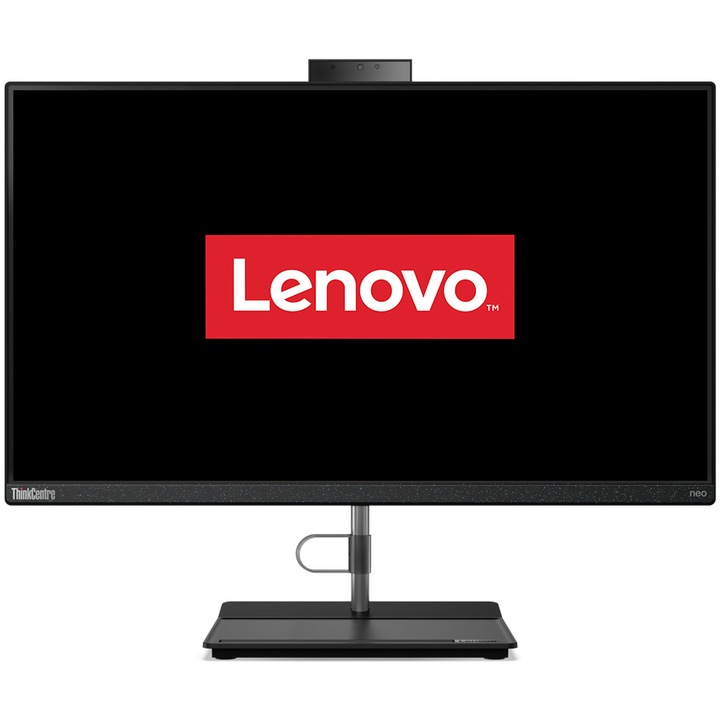 Lenovo ThinkCentre neo 30a Gen 4 All-in-One asztali számítógép, 23.8", FHD, Intel® Core™ i7-13620H, 16GB, 1TB SSD, Intel® UHD Graphics, NoOS, Nemzetközi angol billentyűzet, Fekete