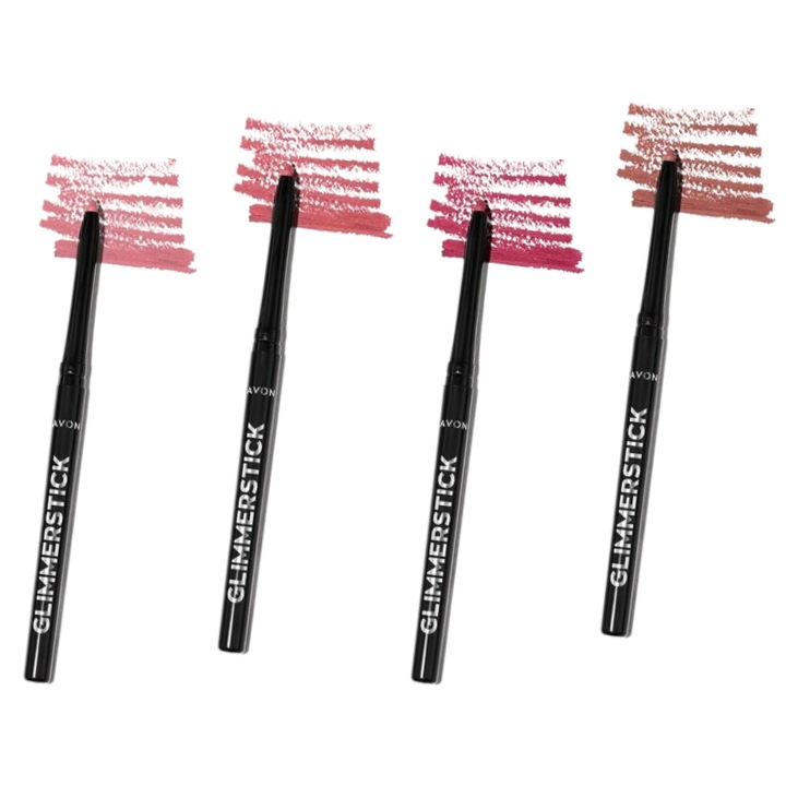 Set 4 creioane contur buze Glimmerstick, Avon, Nuante NATURAL, 1.4 g