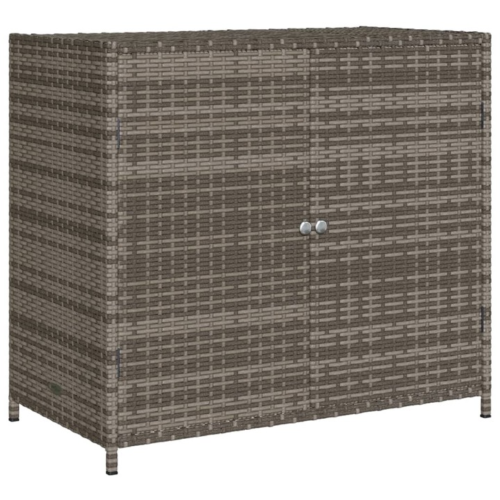 vidaXL szürke polyrattan kerti tárolószekrény 83x45x76 cm 365545