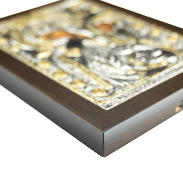 Icoana Facatoare de Minuni de la Sfanta Mare Manastire Muntele Athos, 19 x 15 cm, Replica Maica Domnului Paramithia